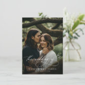 Invitation Code QR de mariage minimaliste boho avec écriture (Debout devant)
