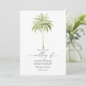 Invitation Code QR de mariage plage Chic Côtiers (Debout devant)