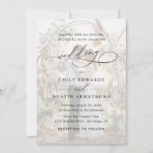 Invitation Code QR de mariage simple superposition photo budg (Devant)