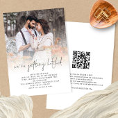 Invitation Code QR de mariage superposé à la photo pour se ma