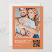 Invitation Code QR de mariage western ranch sud-ouest (Dos)