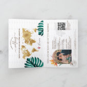 Invitation Code QR de passeport de mariage de destination de  (Intérieur)