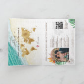 Invitation Code QR de passeport de mariage de destination de  (Intérieur)