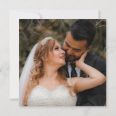 Invitation Code QR de Photo Bohème Après-Mariage (Dos)