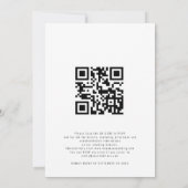 Invitation Code QR de photo d'arbres d'automne à l'aquarelle  (Dos)