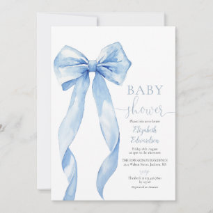 Invitation Code QR de photo de Baby Shower avec un garçon au