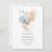 Invitation Code QR de photo de mariage d'automne Chic Côtiers (Devant)