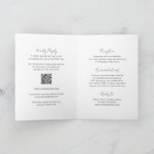 Invitation Code QR de photo élégant Mariage Moderne (Intérieur)