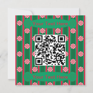 Invitation Code QR de poivre menthe amusant et fantaisiste