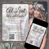 Invitation Code QR de réponse pour la célébration de mariage 