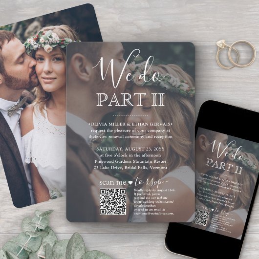 Invitation Code QR de réponse pour le mariage Sequel 2 Photo 