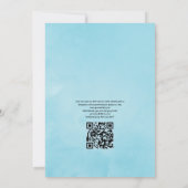 Invitation Code QR de Réponse pour Mariage aux Fleurs de Ceri (Dos)