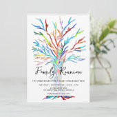 Invitation Code QR de réunion de famille Family Tree (Debout devant)