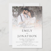 Invitation Code QR de superposition de photo moderne de maria (Devant)