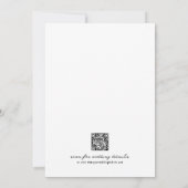 Invitation Code QR Dessiné à la Main Mariage Fantaisiste (Dos)
