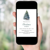 Invitation Code QR dessiné à la main par l'arbre de Noël