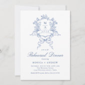 Invitation code QR du DINER DE REHEARSAL de blason orné victo (Devant)