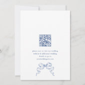 Invitation code QR du DINER DE REHEARSAL de blason orné victo (Dos)