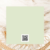 Invitation Code QR du dîner de répétition Blue Hydrangea
