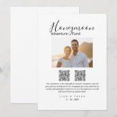 Invitation Code QR du fonds de lune de miel élégant Signe de (Devant / Derrière)