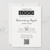 Invitation Code QR du logo de l'événement de dîner de réseaut (Devant)