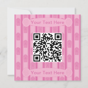 Invitation Code QR du pop-corn amusant et fantaisiste