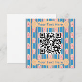 Invitation Code QR du pop-corn amusant et fantaisiste (Devant / Derrière)