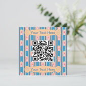 Invitation Code QR du pop-corn amusant et fantaisiste (Debout devant)