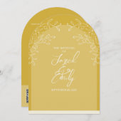 Invitation Code QR du style Arc Floral (Devant / Derrière)