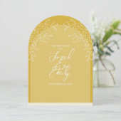 Invitation Code QR du style Arc Floral (Debout devant)