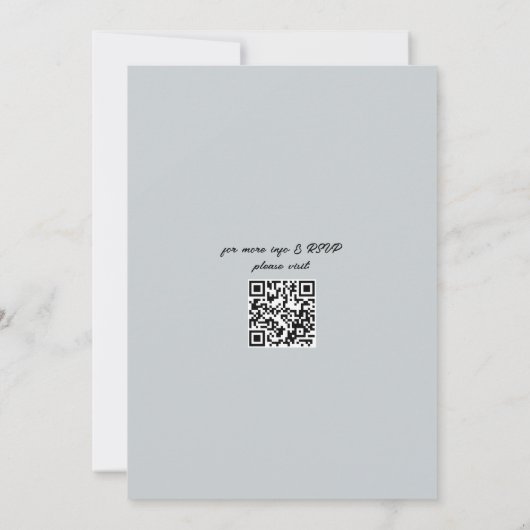 Invitation Code QR Elegant Mariage Utah W/RSVP (Dos)