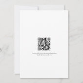 Invitation Code QR Enregistrer La Date De Mariage Fleurs Crèm (Dos)