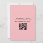 Invitation Code QR - Fête des mariées principale de stries d' (Dos)