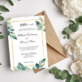 Invitation Code QR Feuille moderne Eucalyptus Mehndi
