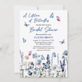 Invitation Code QR Fleurs de Jacinthe pour Baby Shower (Devant)
