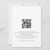 Invitation Code QR Fleurs de Terracotta Rustique Mariage (Dos)