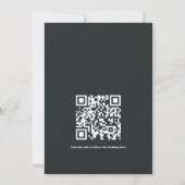 Invitation Code QR Fleurs Gothiques Bats Profond Améthyste Vi (Dos)