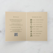 Invitation Code QR Forêt Rustique Élégant Mariage (Intérieur)