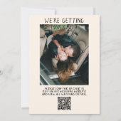 Invitation Code QR Illustré Mariage photo de gâteau manuscrit (Dos)