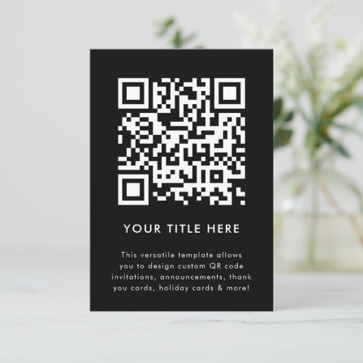 Invitation Code QR | Invitation polyvalente scanna (Debout devant)