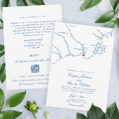 Invitation Code QR Kennebunkport All-in-One RSVP Mariage