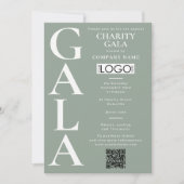 Invitation Code QR Logo Événement de Levée de Fonds Gala de C (Devant)