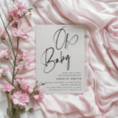 Invitation Code QR manuscrit minimaliste tout-en-un