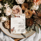 Invitation Code QR mariage 2 en 1 Boho Terracotta