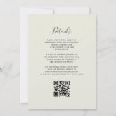 Invitation Code QR Mariage Agate Violet Or Ivoire (Dos)