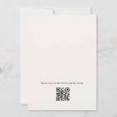 Invitation Code QR Mariage aux Perles et Prosecco pour Enterr (Dos)