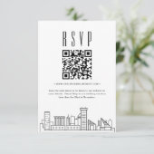 Invitation Code QR Mariage Baltimore RSVP (Debout devant)