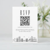 Invitation Code QR Mariage Brooklyn RSVP (Debout devant)