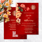 Invitation Code QR | Mariage chinois Peony