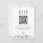 Invitation Code QR Mariage Dallas RSVP (Devant)